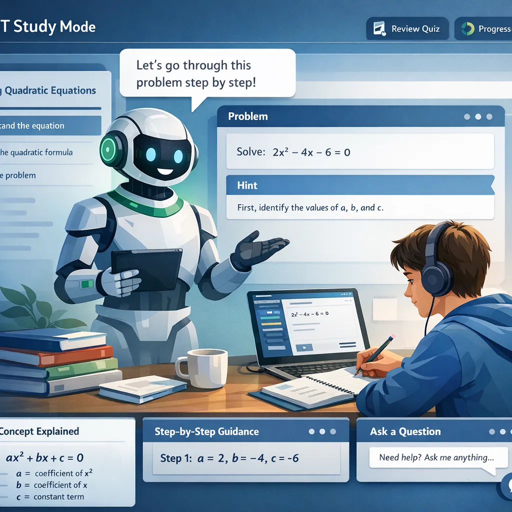 OpenAI Study Mode in ChatGPT helping students learn