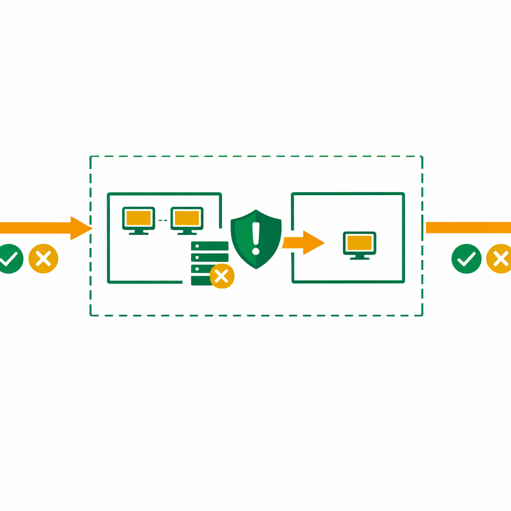 Azure Network Security Groups diagram showing inbound and outbound traffic rules