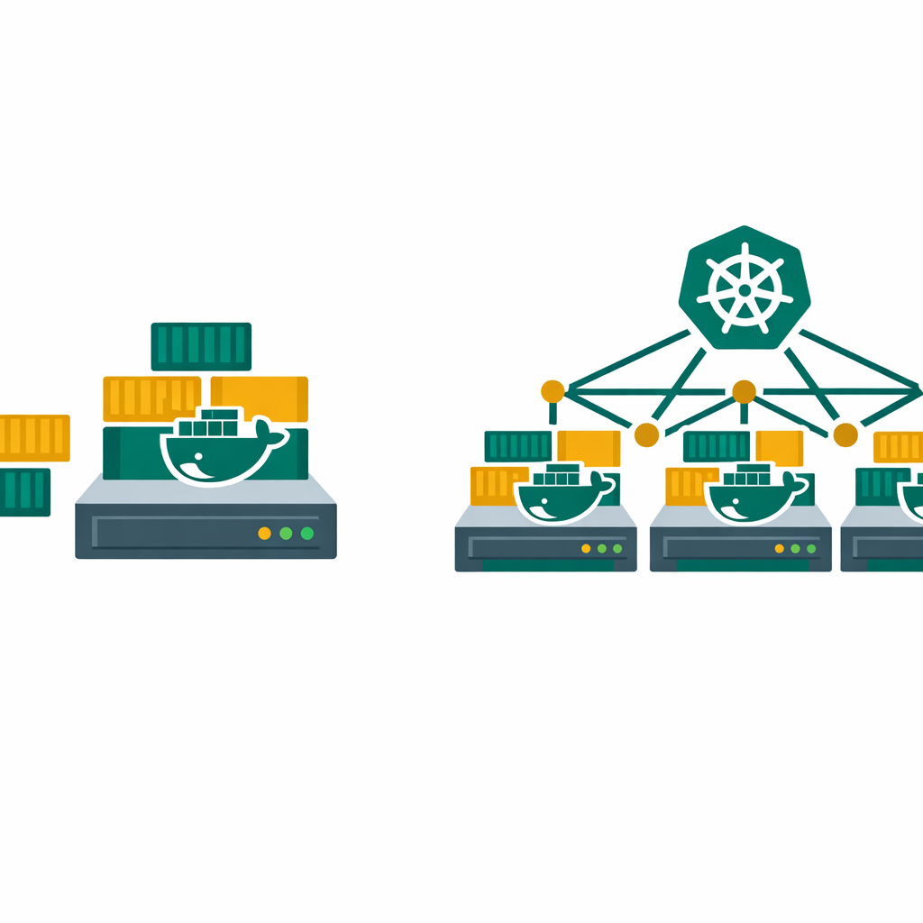 Docker vs Kubernetes comparison for DevOps beginners