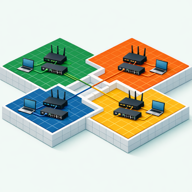 what is subnetting explained with isometric network diagram showing subnet zones