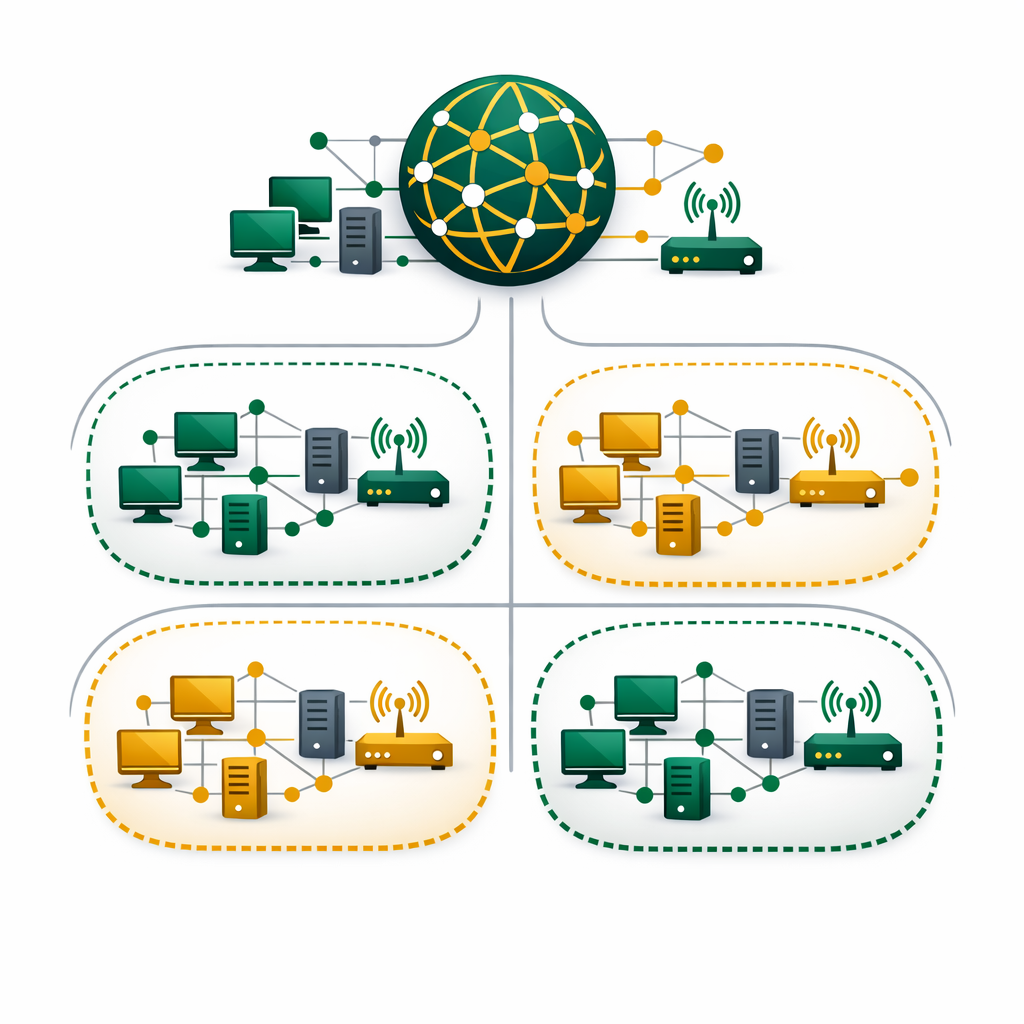 what is subnetting explained with network diagram for beginners