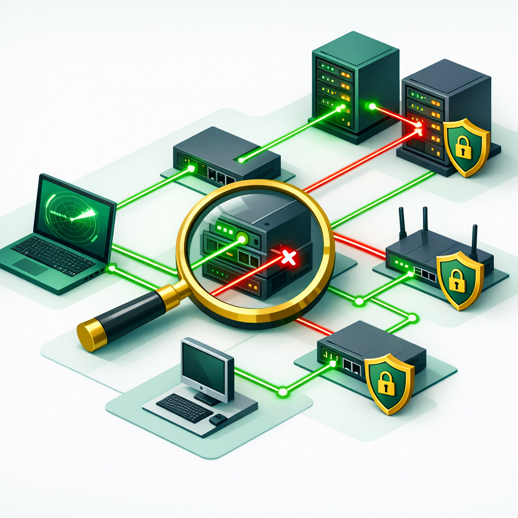 Nmap SYN stealth scan process diagram for beginners