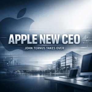 Apple new CEO John Ternus leadership transition banner