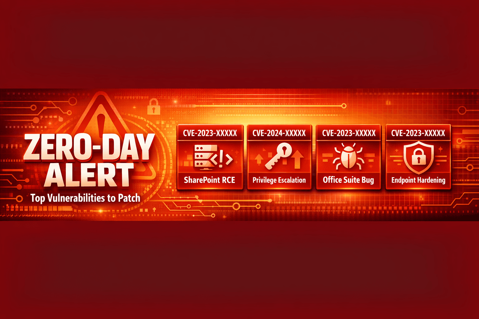 April 2026 Patch Tuesday zero-day CVE alerts horizontal banner