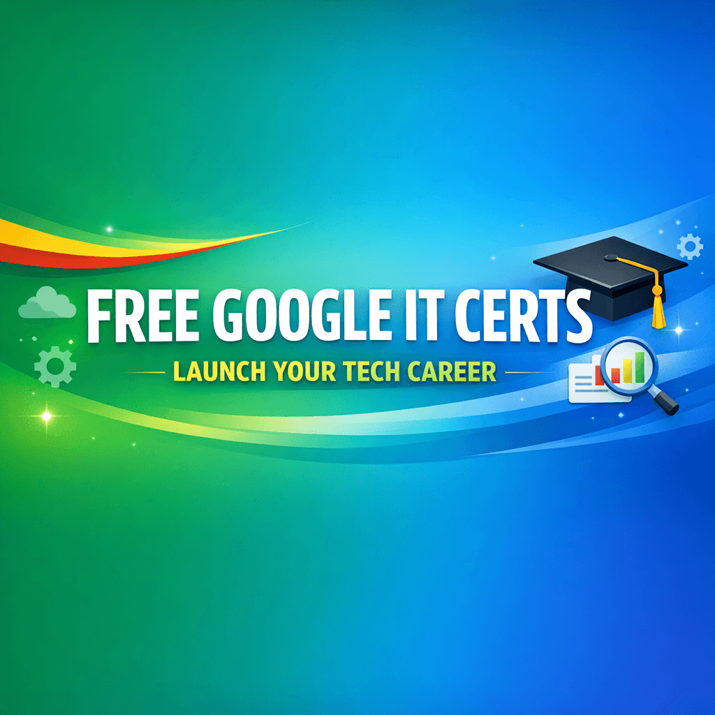 Free Google IT certificates career launch guide for beginners in 2026