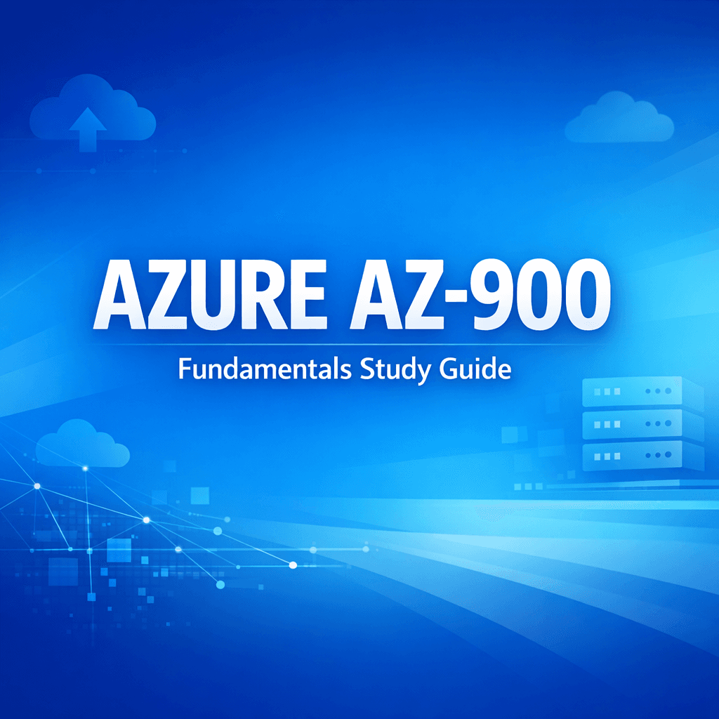Microsoft Azure AZ-900 fundamentals study guide exam preparation banner