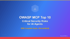 OWASP MCP Top 10 critical AI agent security risks for 2026