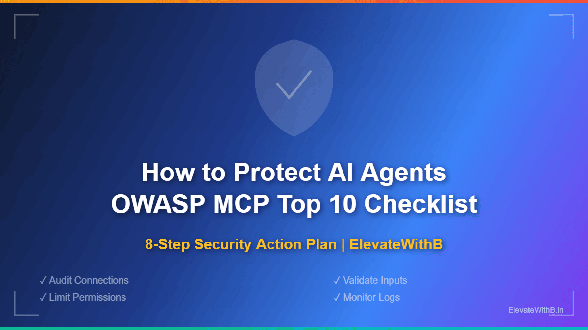 OWASP MCP Top 10 security checklist to protect AI agents