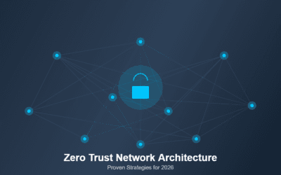 Zero Trust Network Architecture guide featured image with network nodes