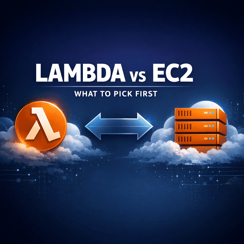 AWS Lambda serverless vs EC2 comparison for new cloud learners
