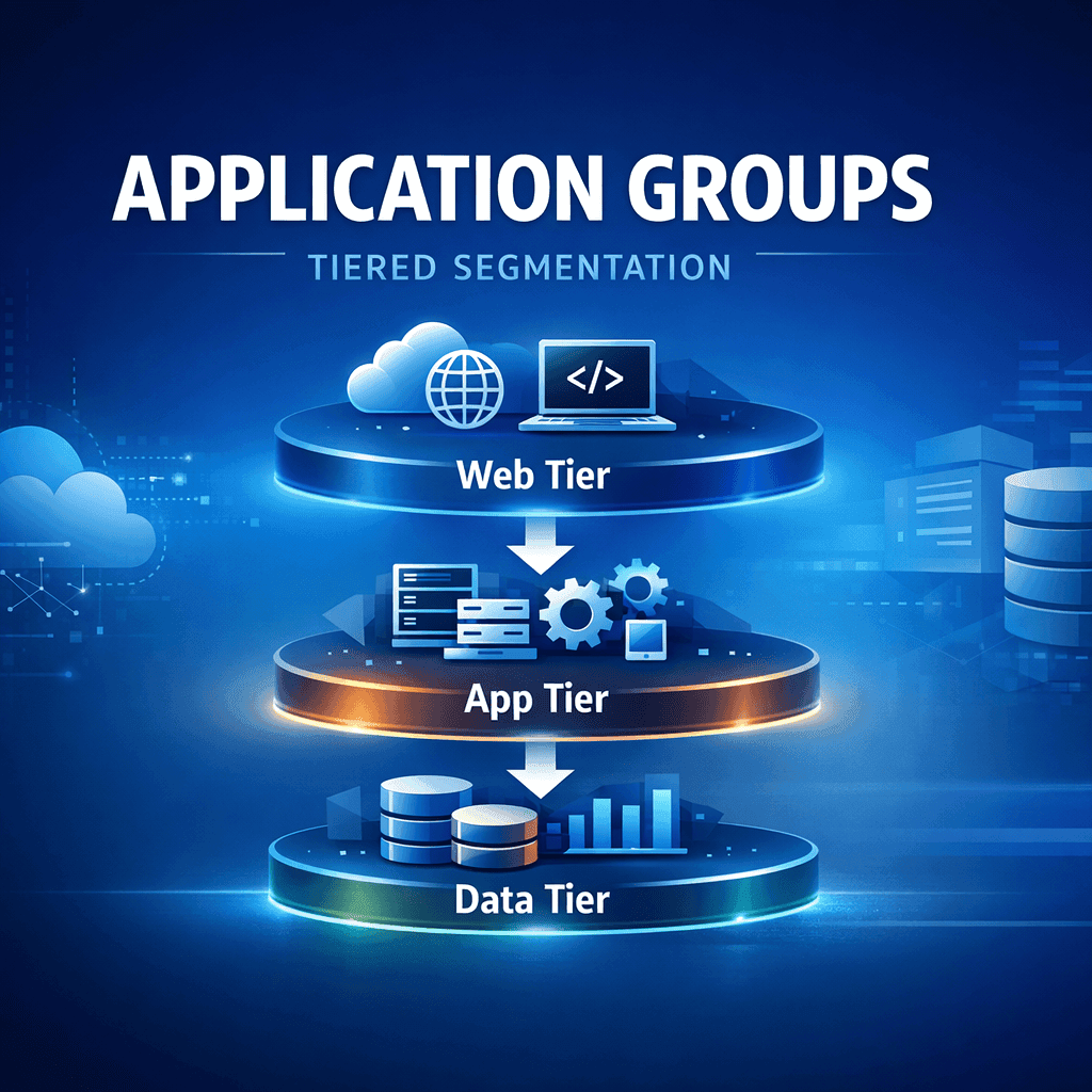 Azure Network Security Groups with Application Security Groups tiered segmentation