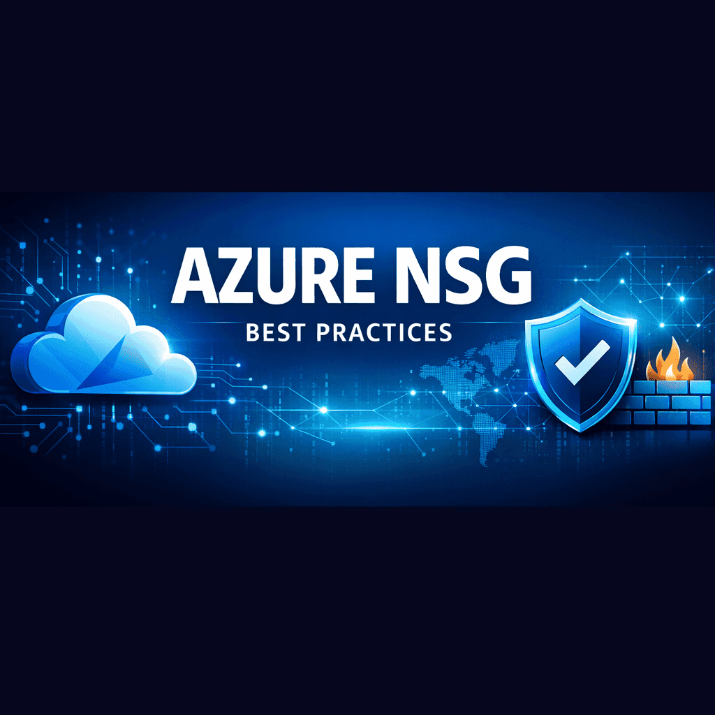 Azure Network Security Groups best practices banner for cloud network safety