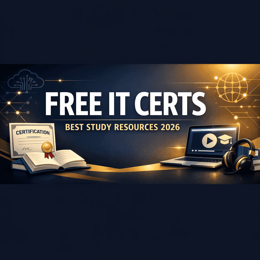 Free IT certification resources best study materials 2026 banner