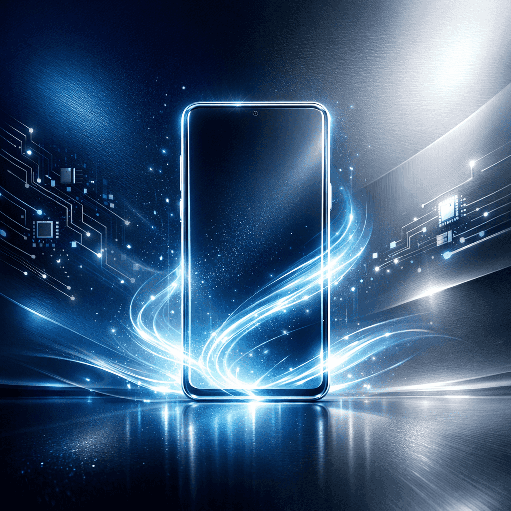 One UI 8.5 features featured image with glowing Samsung Galaxy phone outline