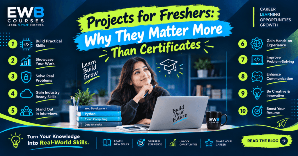 Projects for freshers and why practical skills matter more than certificates